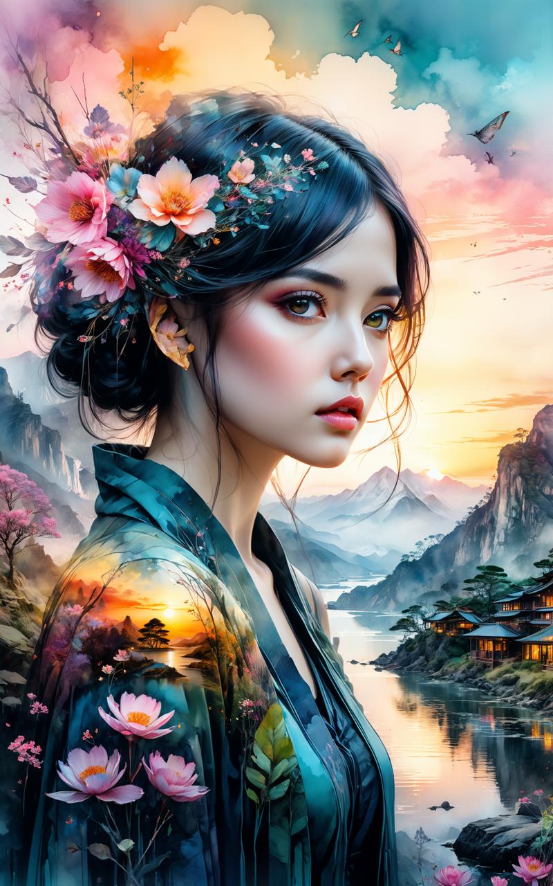 05907-4147455763-insanely detailed overlapping double exposure epic stunning visuals, beautiful Fantasy Landscape portrait, Digital watercolor Il.png